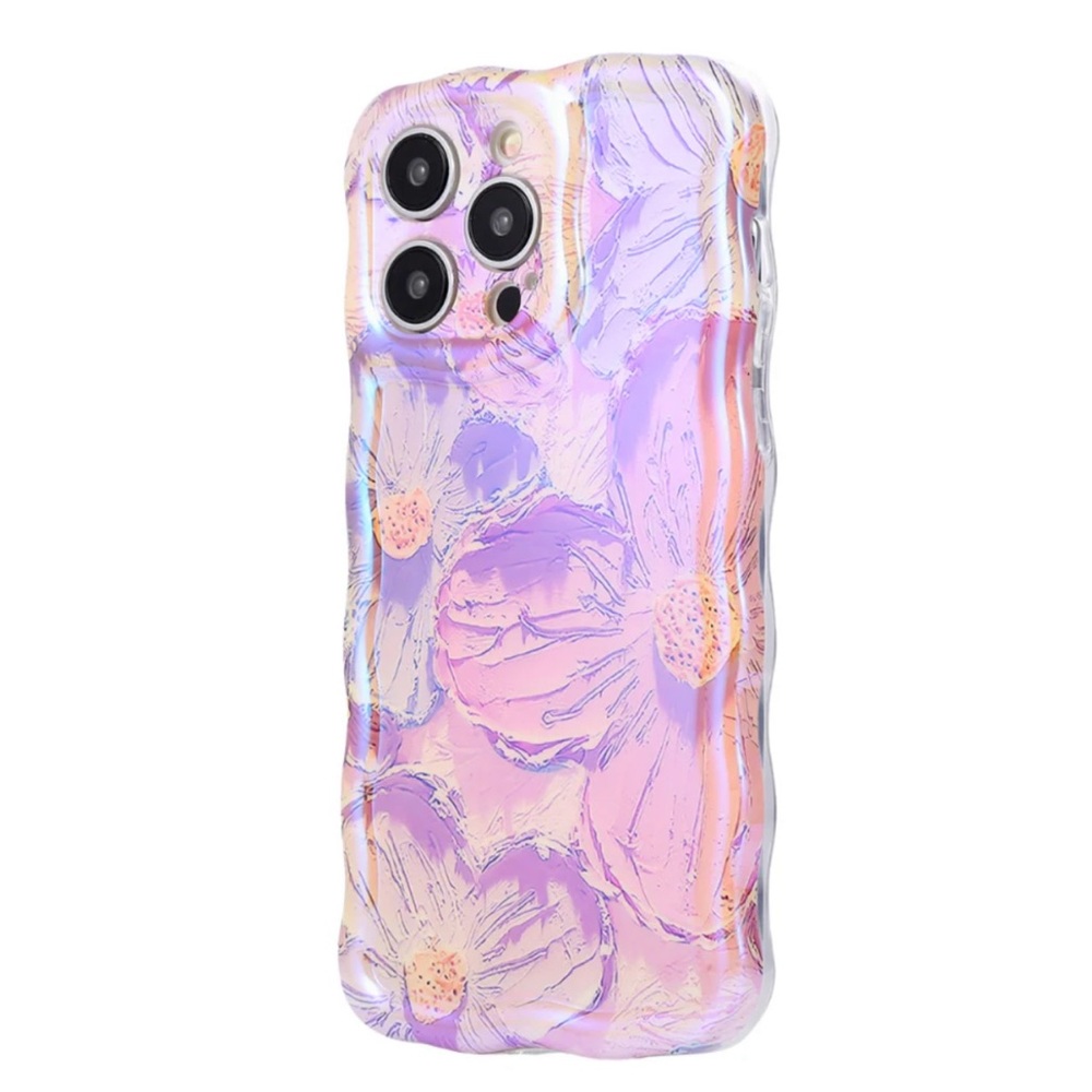 New Luxylemon Pink Floral Wavy  Pro Max 15 Phone Case